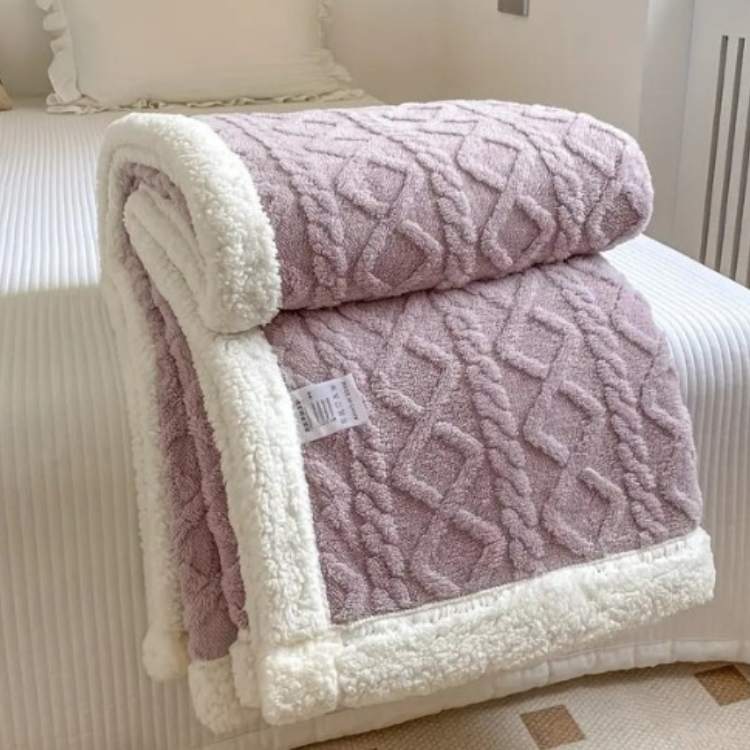 Comfortable Weighted Blanket – For Relaxed Sleep with Soft Sherpa-Cover 14