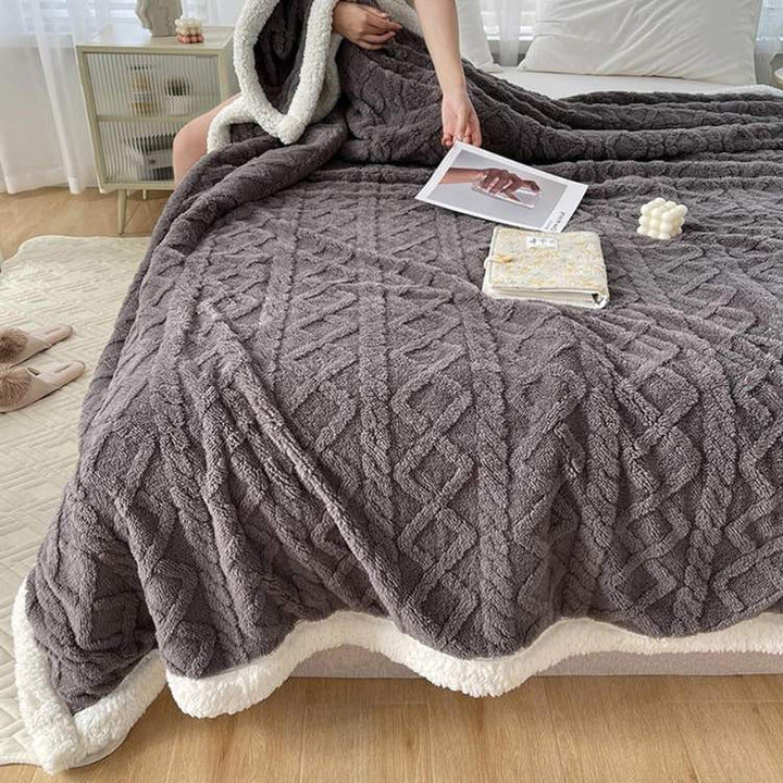 Comfortable Weighted Blanket – For Relaxed Sleep with Soft Sherpa-Cover 5