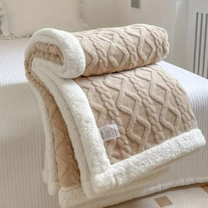 Comfortable Weighted Blanket – For Relaxed Sleep with Soft Sherpa-Cover 9