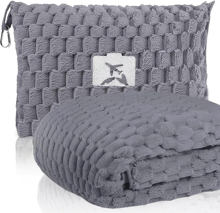 Compact Travel Blanket – Soft Flannel Practical Pillow Foldable for Every Journey 1