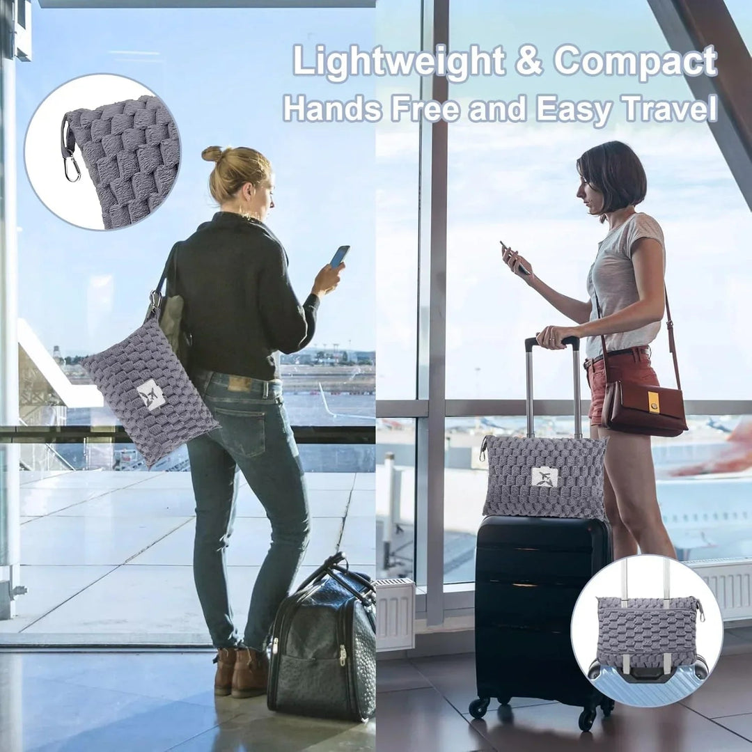 Compact Travel Blanket – Soft Flannel Practical Pillow Foldable for Every Journey 5