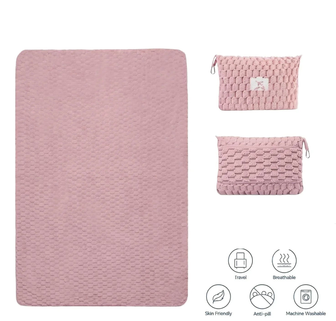 Compact Travel Blanket – Soft Flannel Practical Pillow Foldable for Every Journey 7