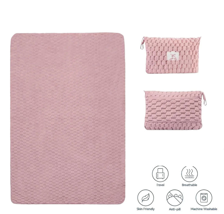 Compact Travel Blanket – Soft Flannel Practical Pillow Foldable for Every Journey 7