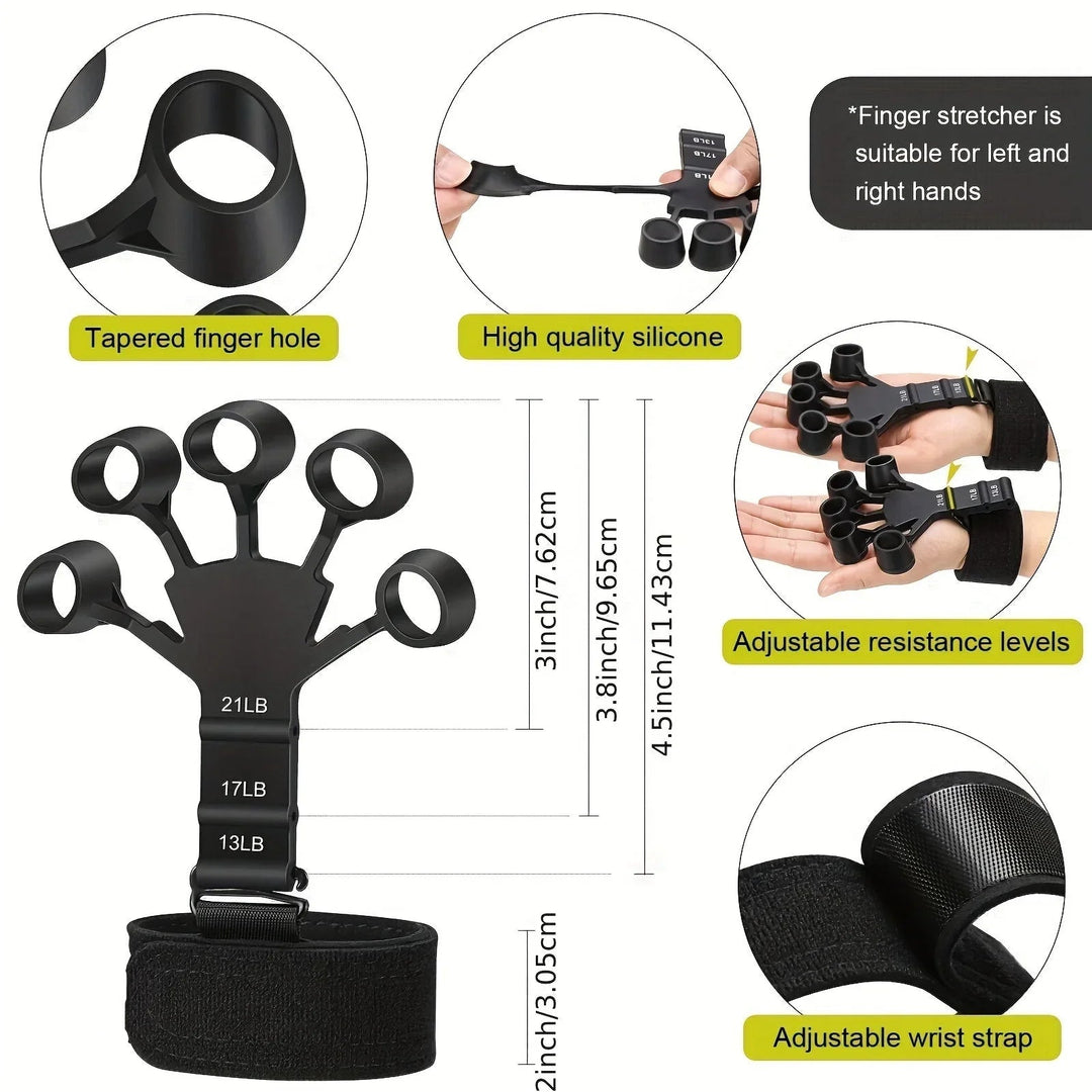 Complete 5-Part Hand Trainer Set – Adjustable Resistance for Forearm and Fingers 3