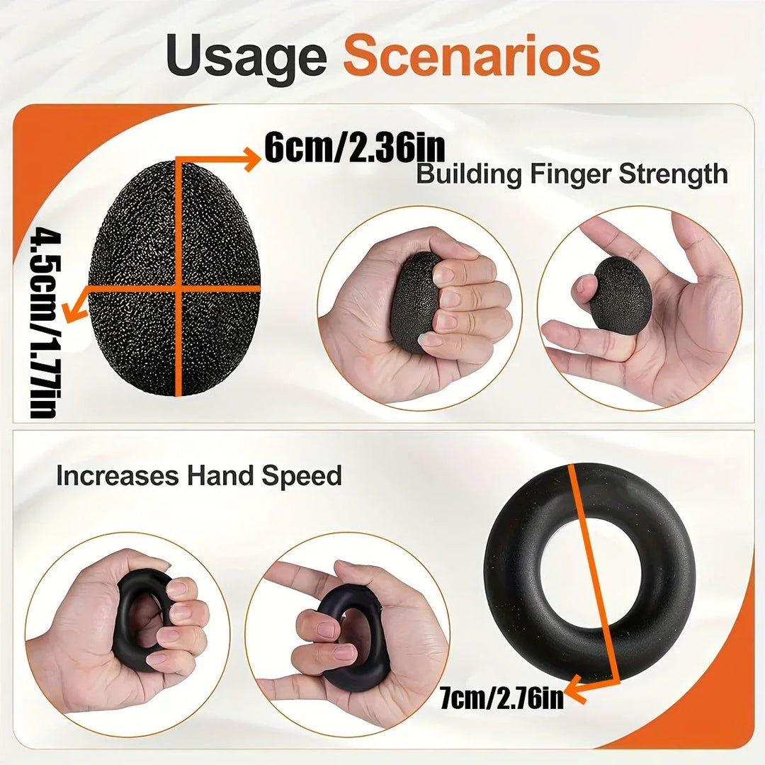 Complete 5-Part Hand Trainer Set – Adjustable Resistance for Forearm and Fingers 5