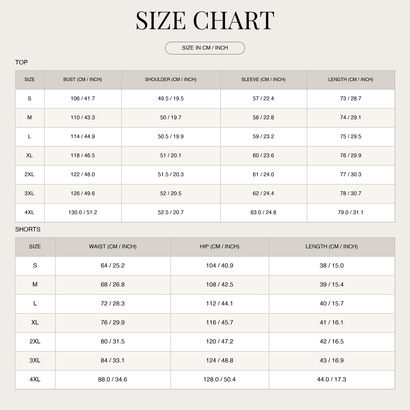 Cotton Stripe Button-Up Top & Elastic Waist Shorts Set for Women size chart