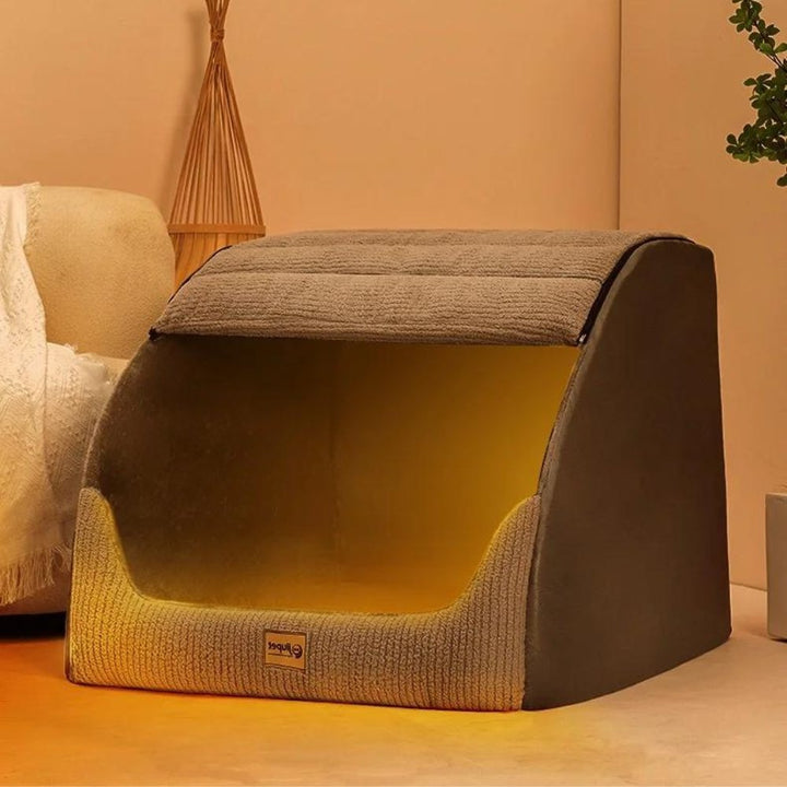 Cozy Dog Bed – Enclosed Retreat for Medium and Large Dogs with Warm Comfort 2