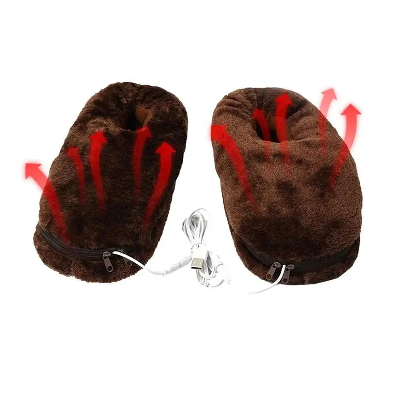 Cozy Heatable Slippers – USB Powered with Plush Lining 4