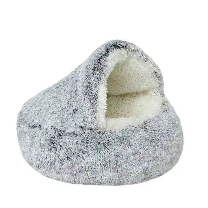 Cozy Pet Bed for Winter – Cuddle Cave Design with Warming Filling 1