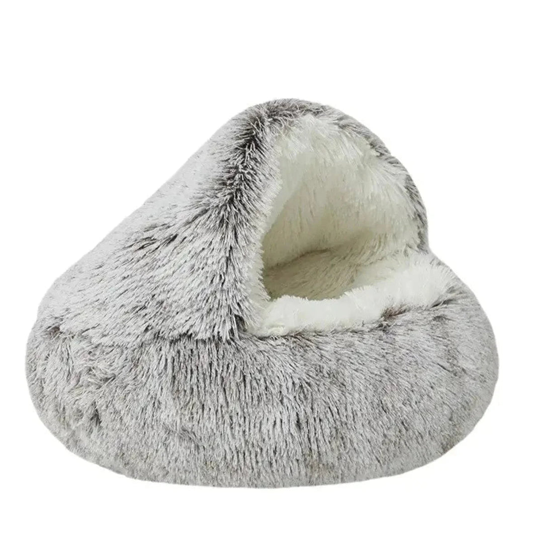 Cozy Pet Bed for Winter – Cuddle Cave Design with Warming Filling 2