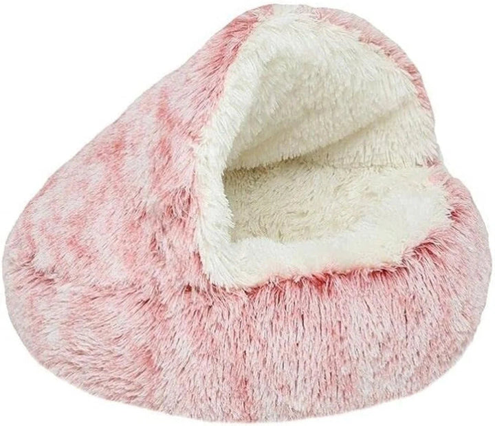 Cozy Pet Bed for Winter – Cuddle Cave Design with Warming Filling 3