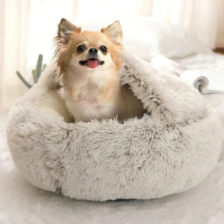 Cozy Pet Bed for Winter – Cuddle Cave Design with Warming Filling 6