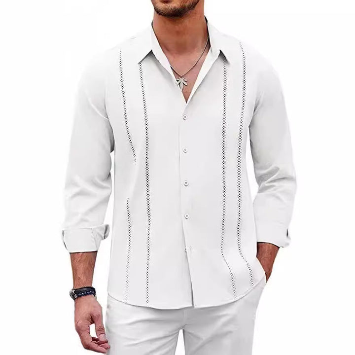 Cuban_Linen_Shirt_with_vertical_stitching_for_Men_5