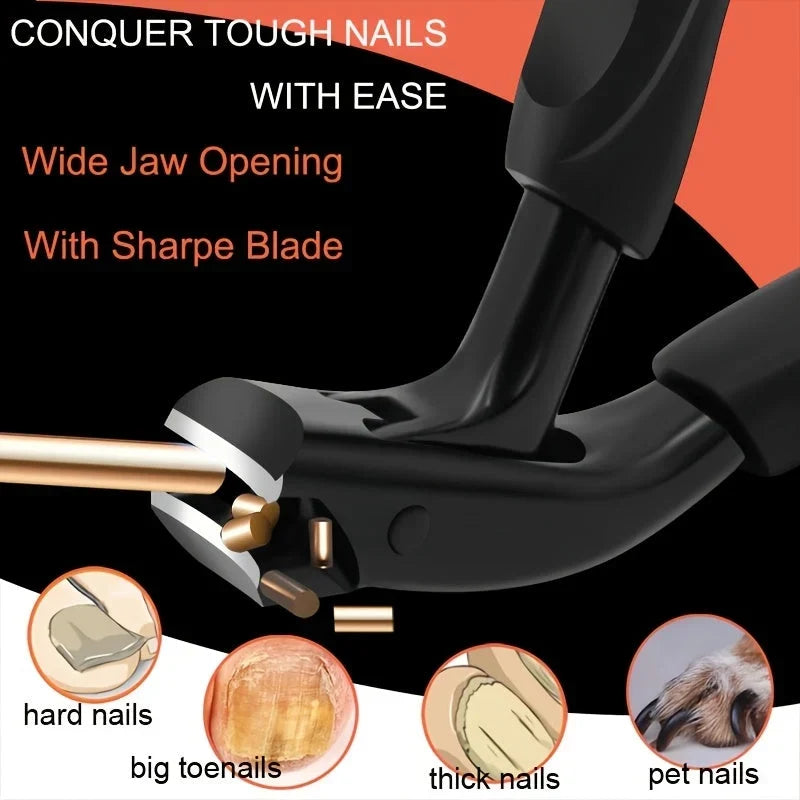 Coupe-ongles d'orteils incurvé – Lame en acier inoxydable avec étui 5
