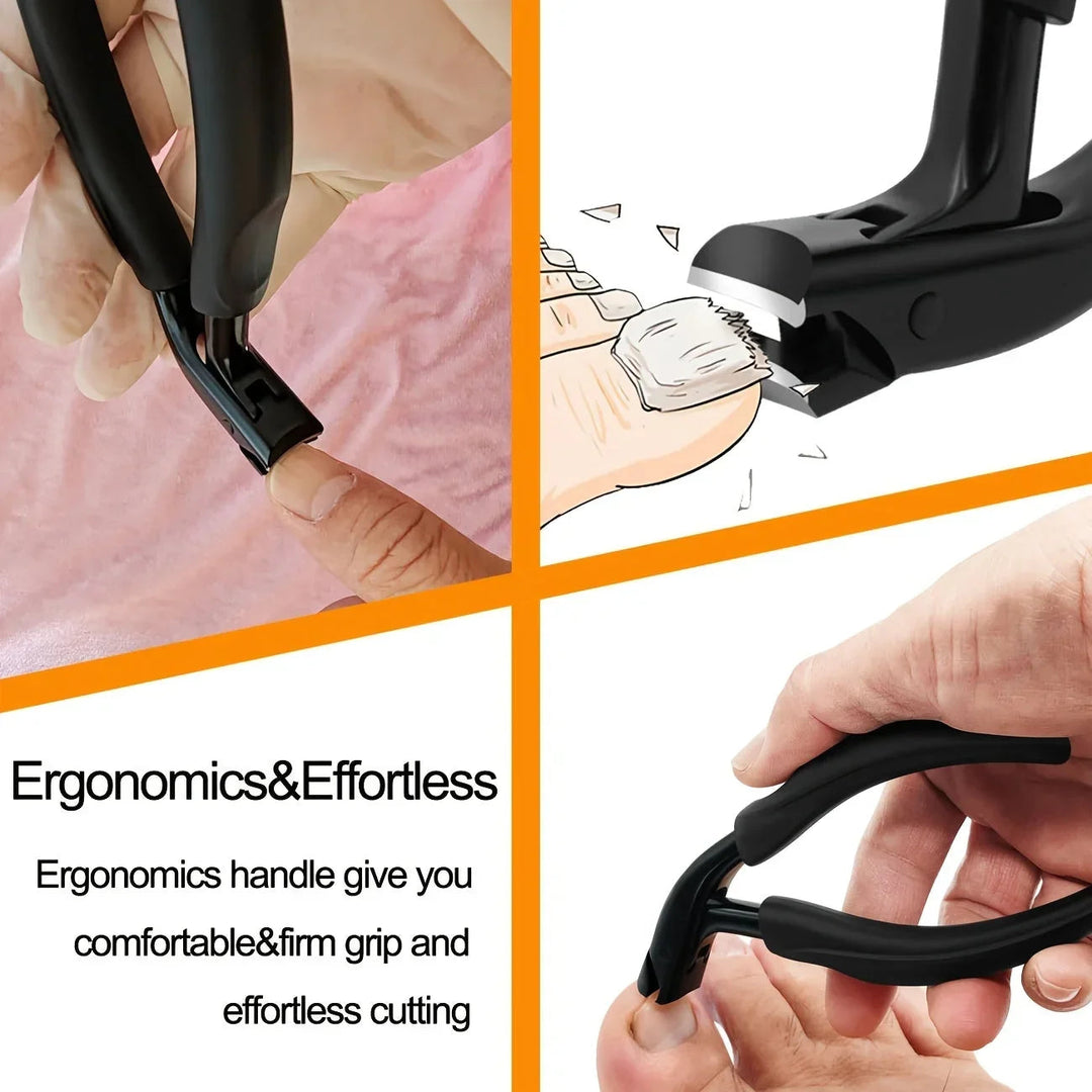 Coupe-ongles d'orteils incurvé – Lame en acier inoxydable avec étui 7