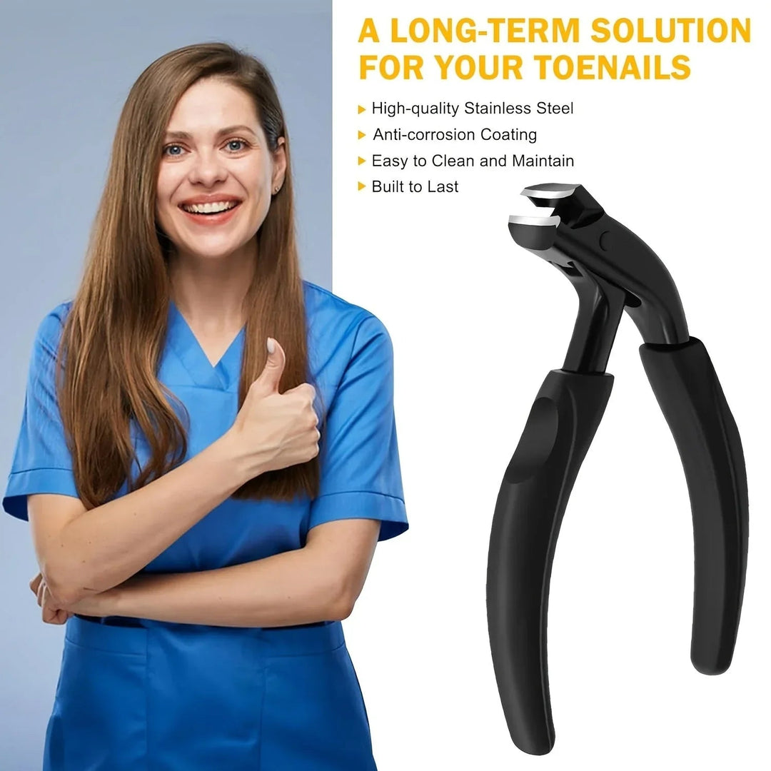 Coupe-ongles d'orteils incurvé – Lame en acier inoxydable avec étui 8