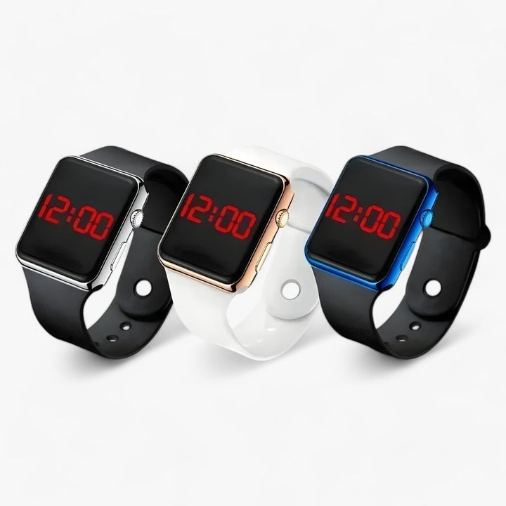 Digital LED Wristwatch – Flexible Silicone Band 1