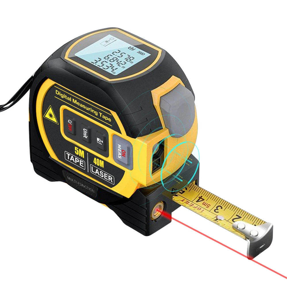 Digital Laser Tape Measure Rangefinder – Precise 3-in-1 Tool for Accurate Measurements 1
