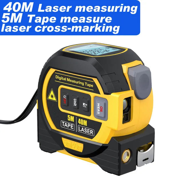 Digital Laser Tape Measure Rangefinder – Precise 3-in-1 Tool for Accurate Measurements 3