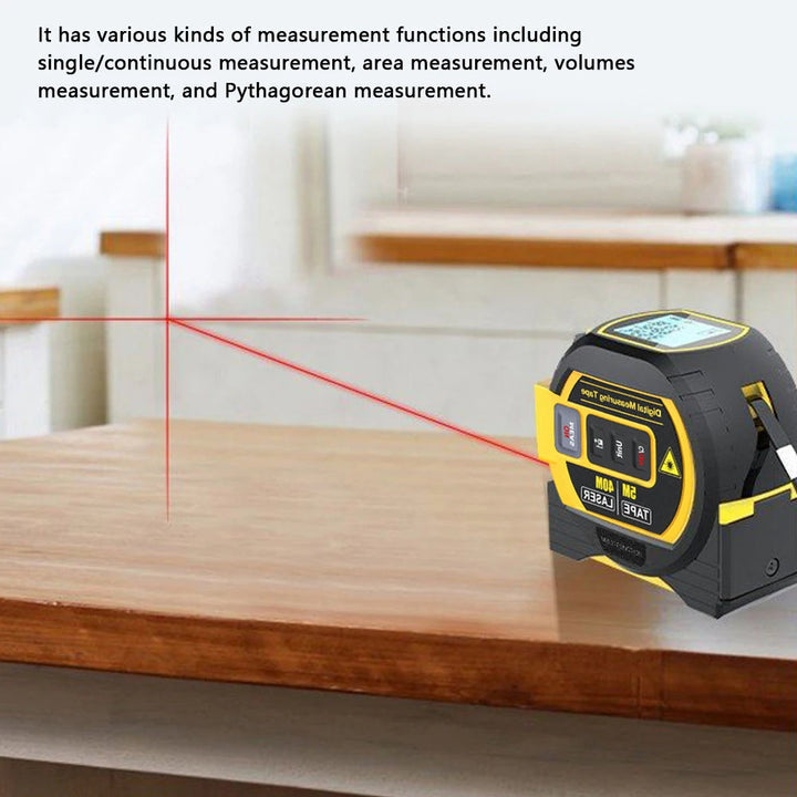 Digital Laser Tape Measure Rangefinder – Precise 3-in-1 Tool for Accurate Measurements 9