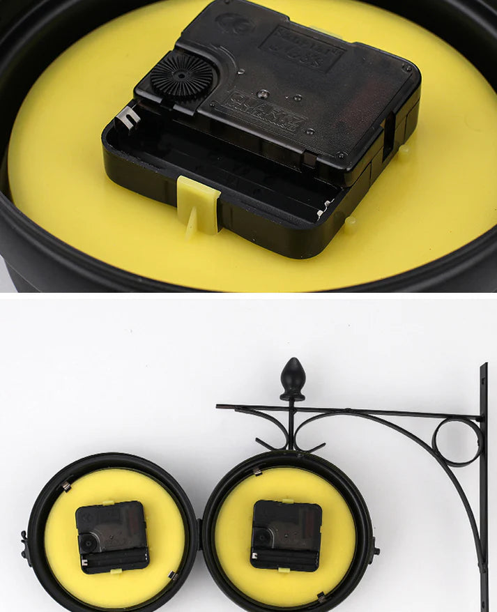 Double-Sided Vintage Wall Clock – For Living Room and Hallway 7
