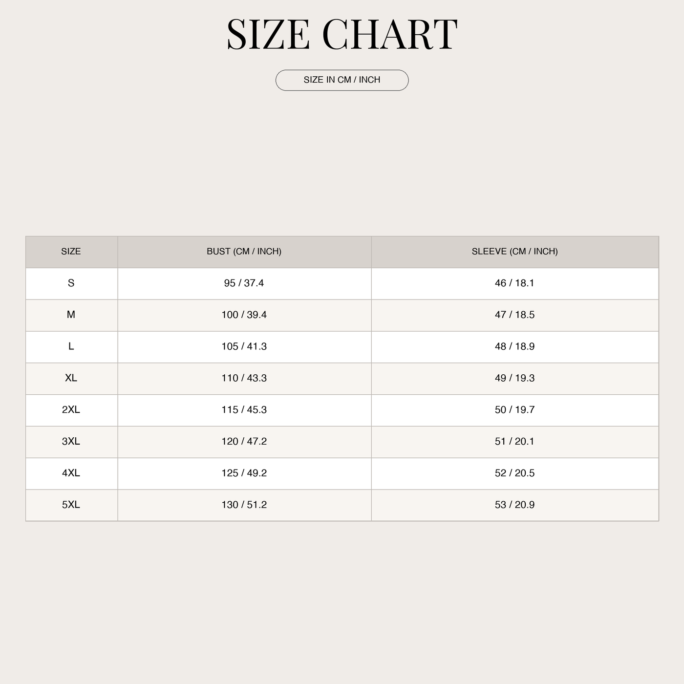 Women's Relaxed Fit Long Lightweight Dress size chart