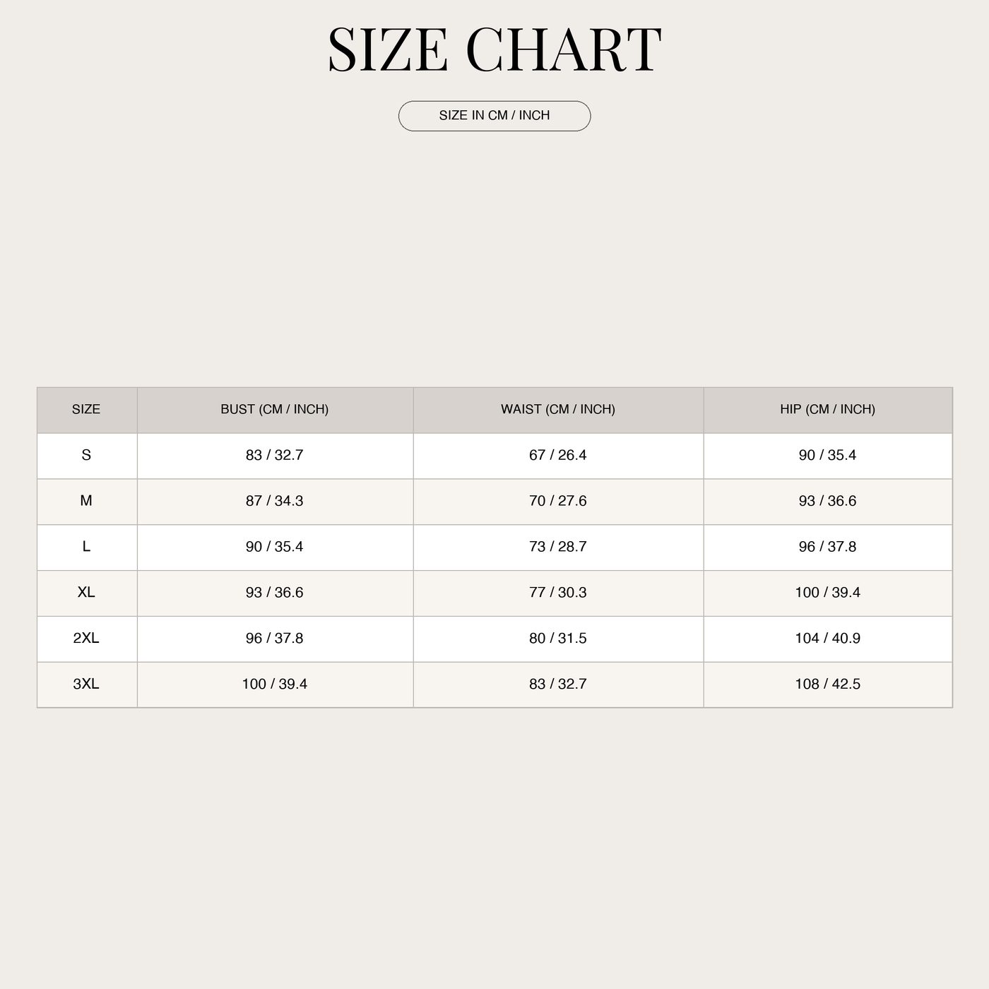 Women's Slip Maxi Dress – Draped with High Split size chart