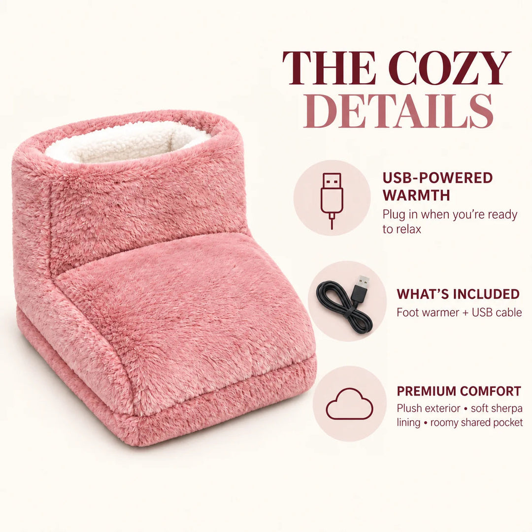 Electric Foot Warmer – With Soft Plush Lining 3