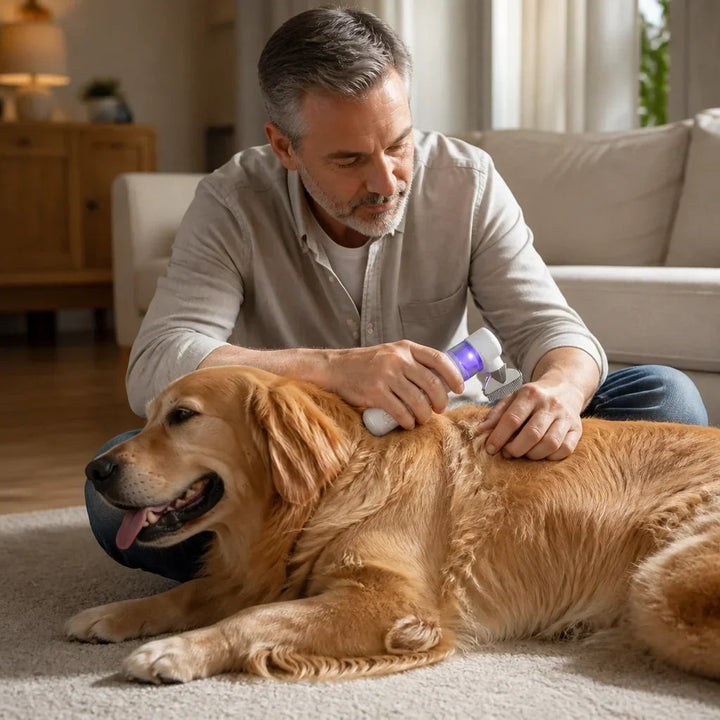 Electric Pet Hair Brush – With Integrated Collection Container for Collecting Loose Hair 2