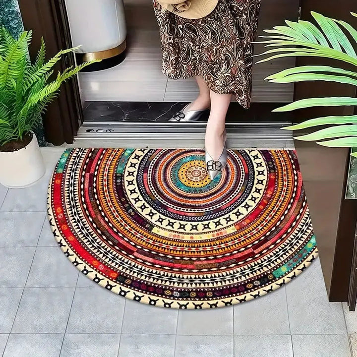 Elegant Half-Moon Doormat – Dirt-Trapping and Non-Slip Entryway Floor Mat 2