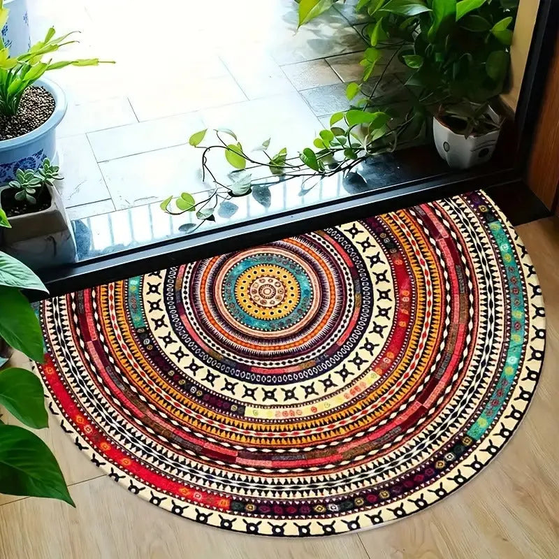 Elegant Half-Moon Doormat – Dirt-Trapping and Non-Slip Entryway Floor Mat 3
