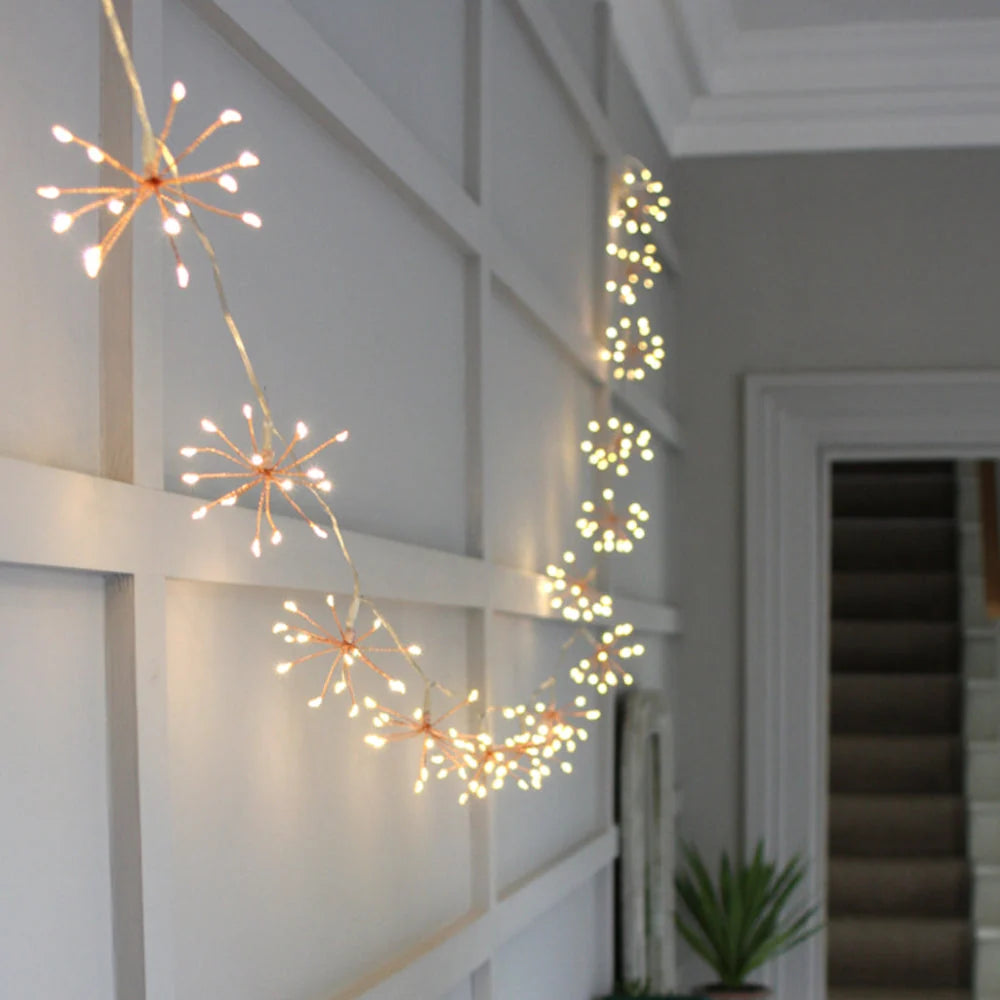 Elegant Sparkling String Lights – With Copper Wire Starlight and Automatic Timer Function 1