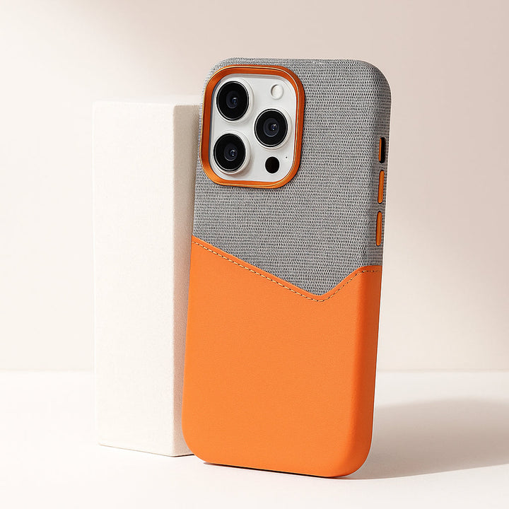 Elegant iPhone Case – Genuine Leather & MagSafe-Compatible Design 12