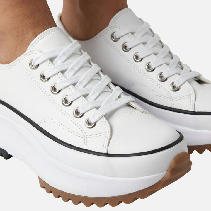 Elevated Textile Kicks with Sculpted Sole for Women