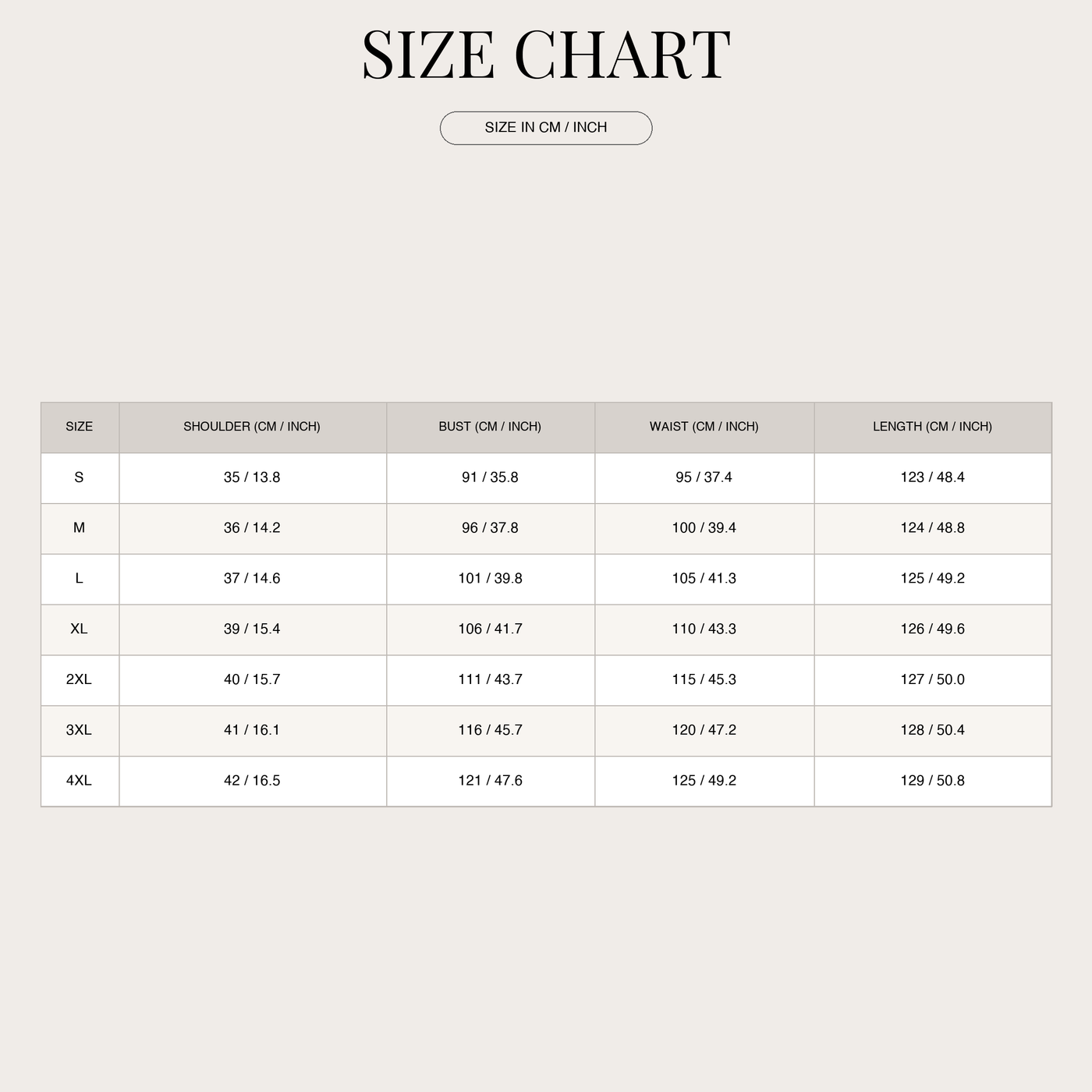 Women's Polka Dot Midi Dress – Round Neck Sleeveless with Wide Cut size chart