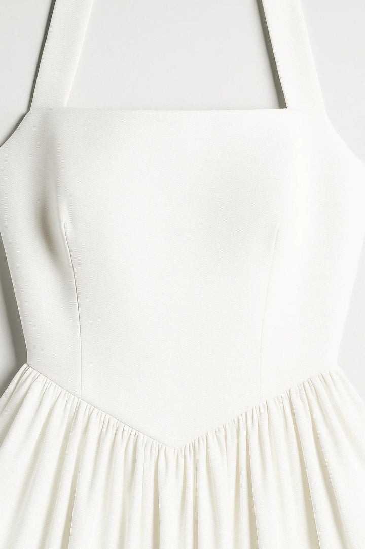Flare_Mid_Length_Halter_Dress_Stretch_for_Women_4