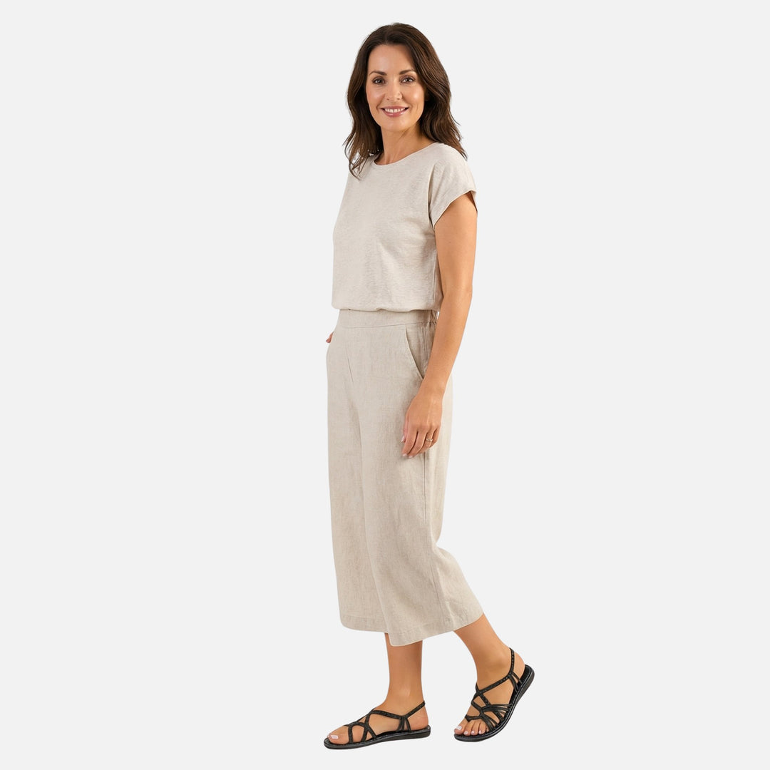 Flat Low-Heel Sandals with Woven Straps for Women