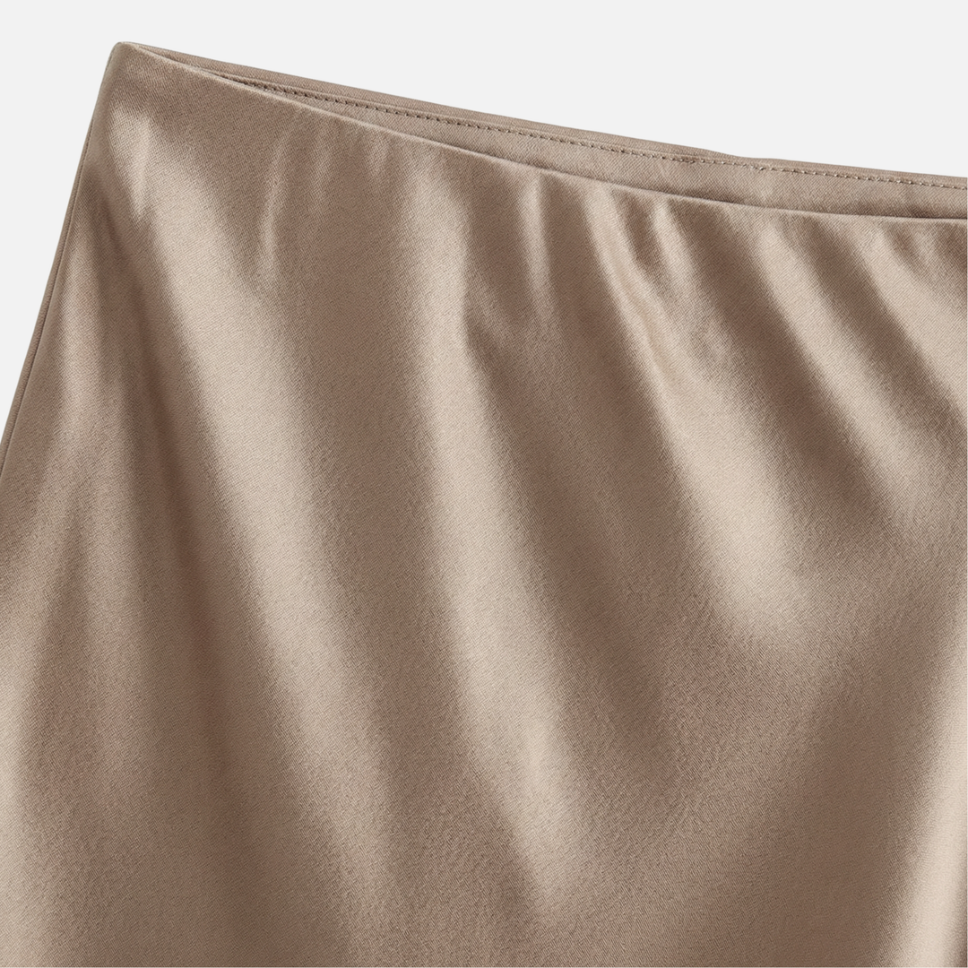 Flowing A-Line Skirt with Elastic Waistband for Women