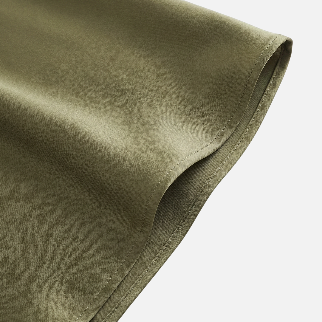 Flowing A-Line Skirt with Elastic Waistband for Women