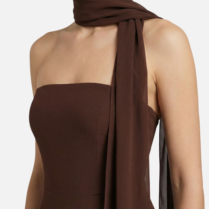 Flowing Maxi Dress with Layered Hem for Women