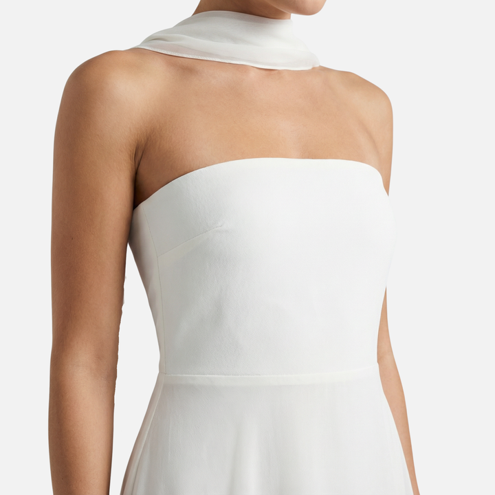 Flowing Maxi Dress with Layered Hem for Women