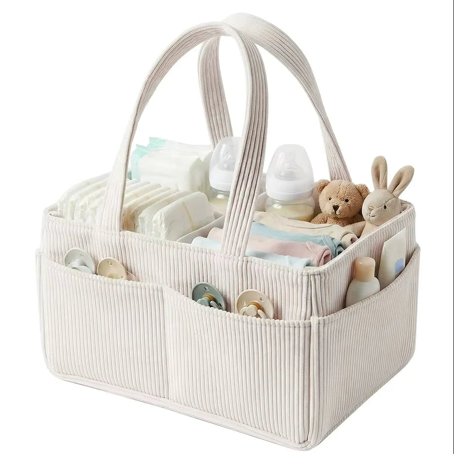 Foldable Baby Organizer – With Adjustable Compartments for Diaper Accessories Organization 1