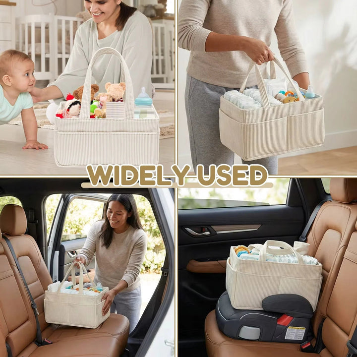 Foldable Diaper Caddy Organizer – Adjustable Compartments for Baby Accessories 6