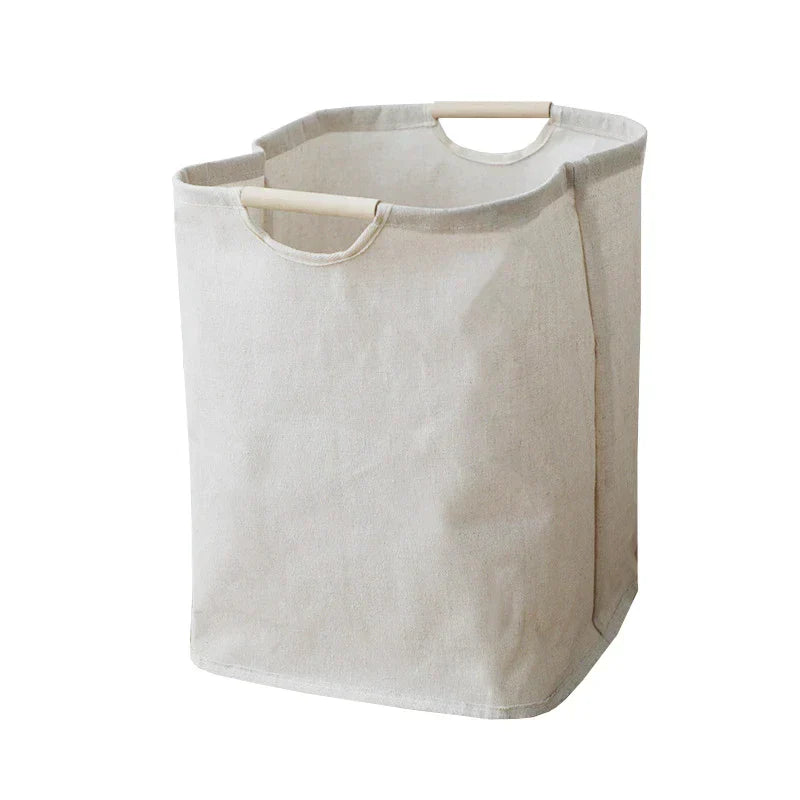 Foldable Laundry Storage Basket – Japanese Design Made from Cotton-Linen 6