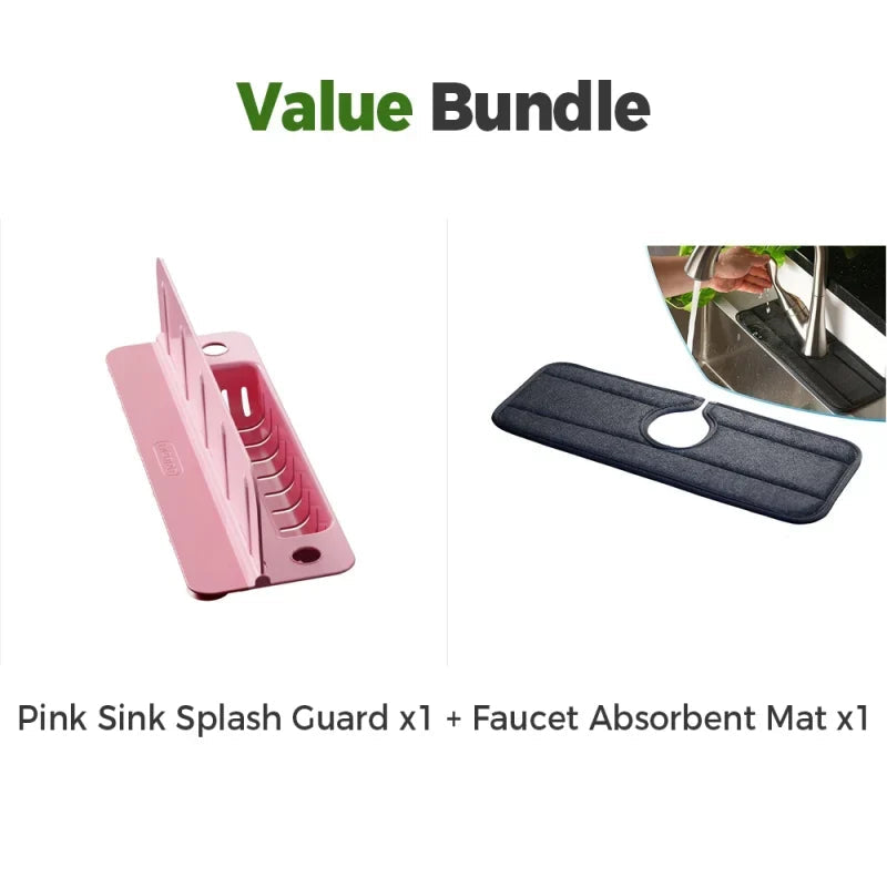 Foldable Sink Splash Guard – With Storage Tray 22