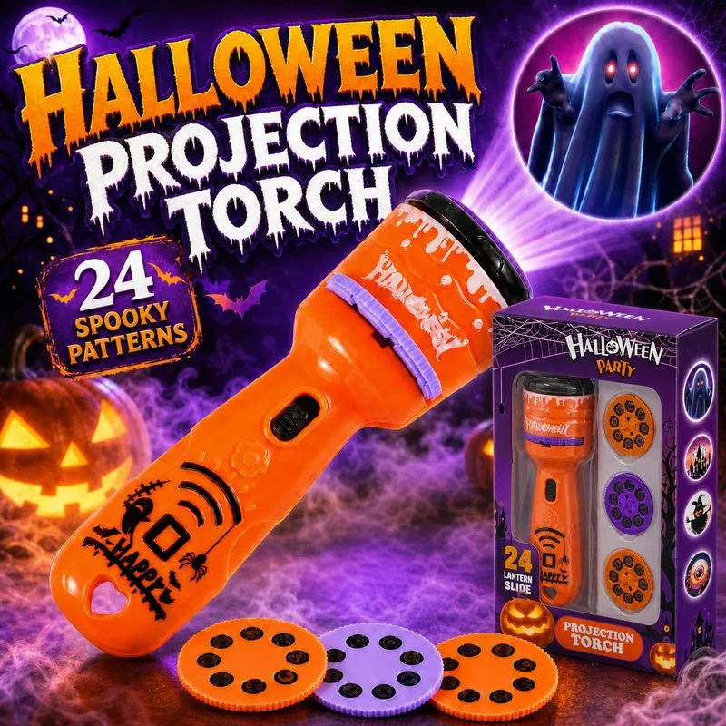 Fun Interactive Projection Lamp for Children – 2-in-1 Flashlight with 24 Motifs 1