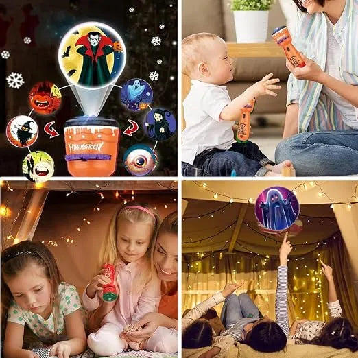 Fun Interactive Projection Lamp for Children – 2-in-1 Flashlight with 24 Motifs 10