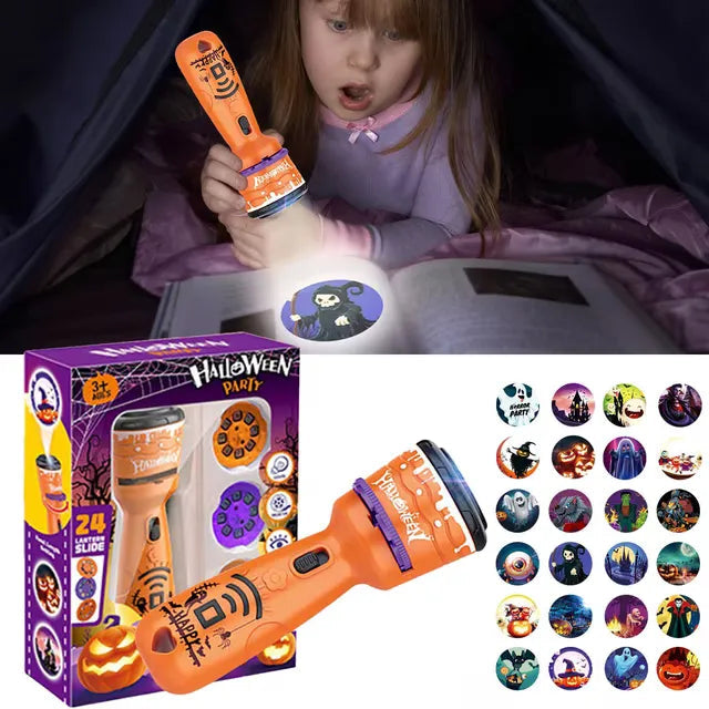 Fun Interactive Projection Lamp for Children – 2-in-1 Flashlight with 24 Motifs 11