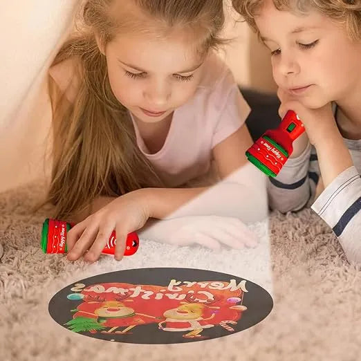 Fun Interactive Projection Lamp for Children – 2-in-1 Flashlight with 24 Motifs 14