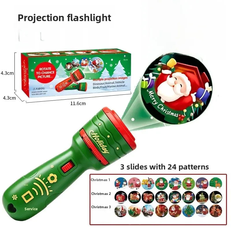 Fun Interactive Projection Lamp for Children – 2-in-1 Flashlight with 24 Motifs 21